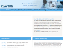 Tablet Screenshot of claytontec.com